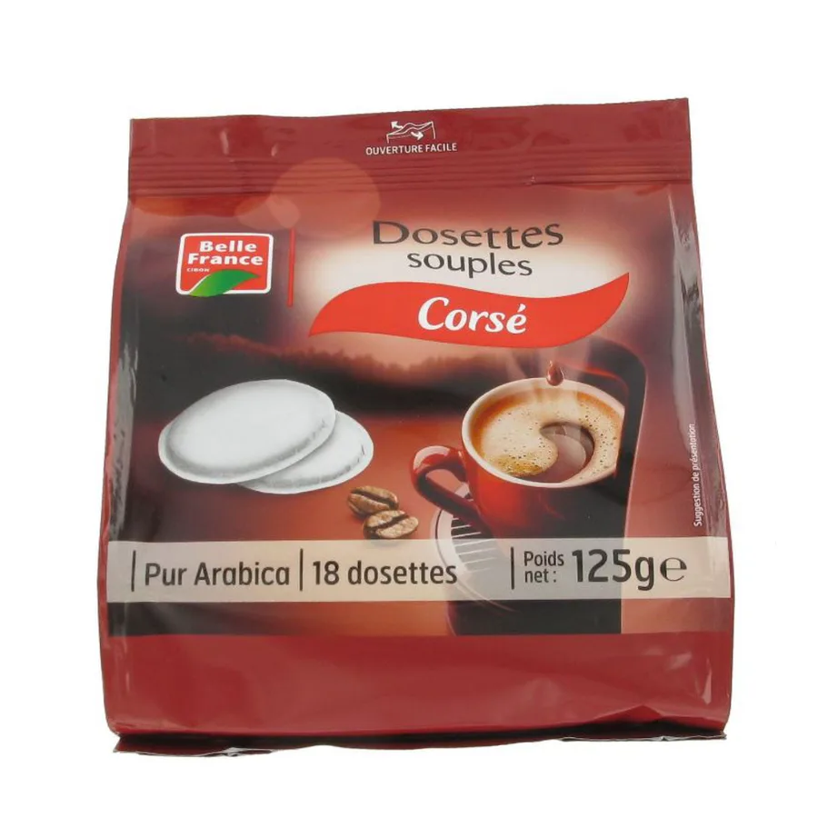 Corsica Pure Arabica Coffee Pods x18 Belle France 125g