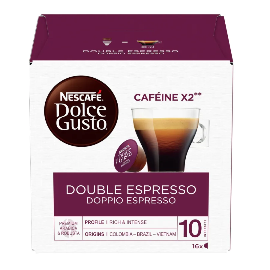 NESCAFE DOLCE GUSTO Double Espresso Capsules 16-Pack
