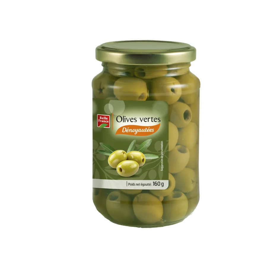 OLIVE VERTE DENOYAUTEE BF BOCAL 160 G