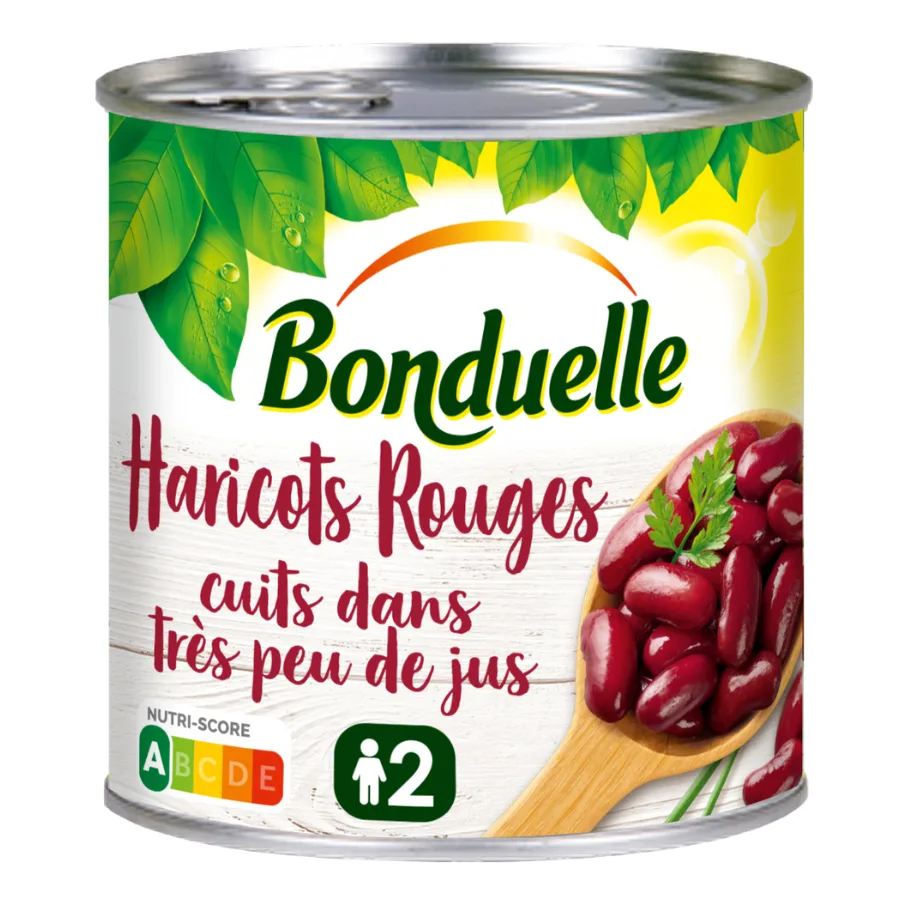 Haricots rouges Cuits dans très peu de jus Bonduelle 250g