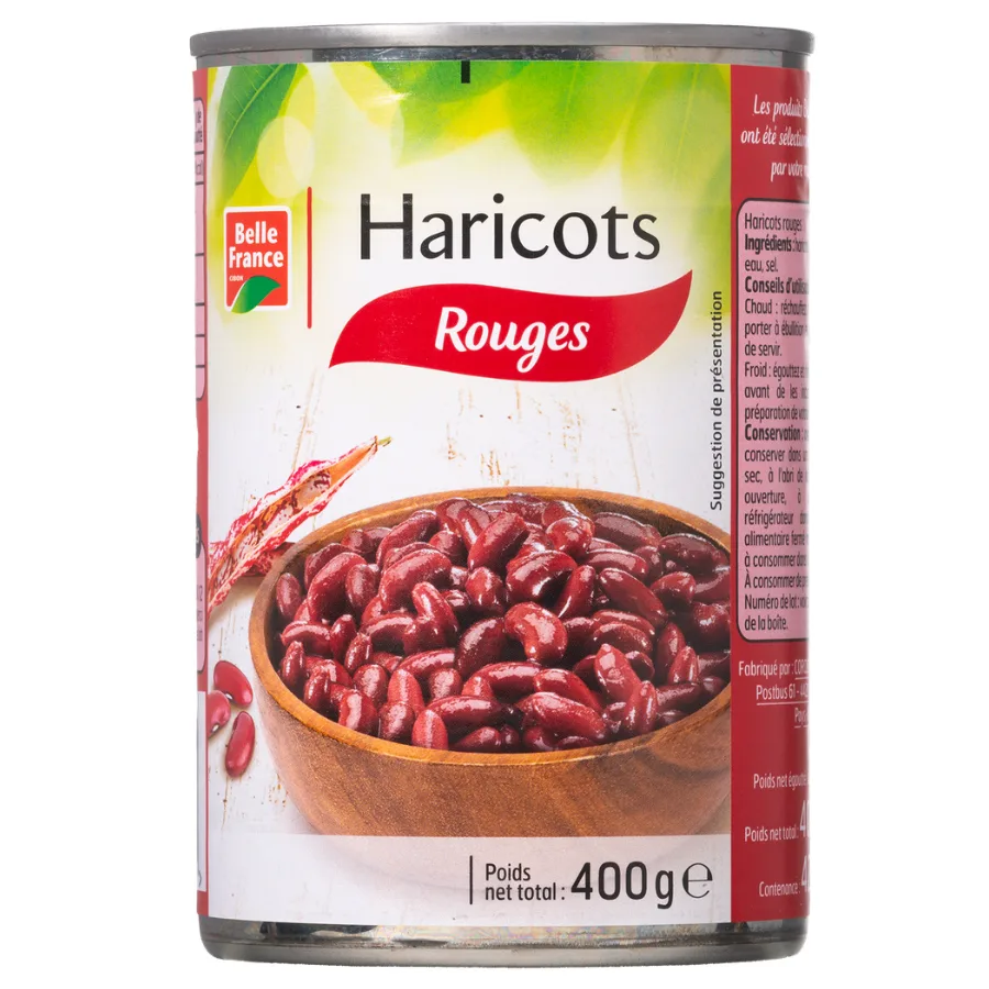 HARICOT ROUGE BF BOITE 1/2 400 G