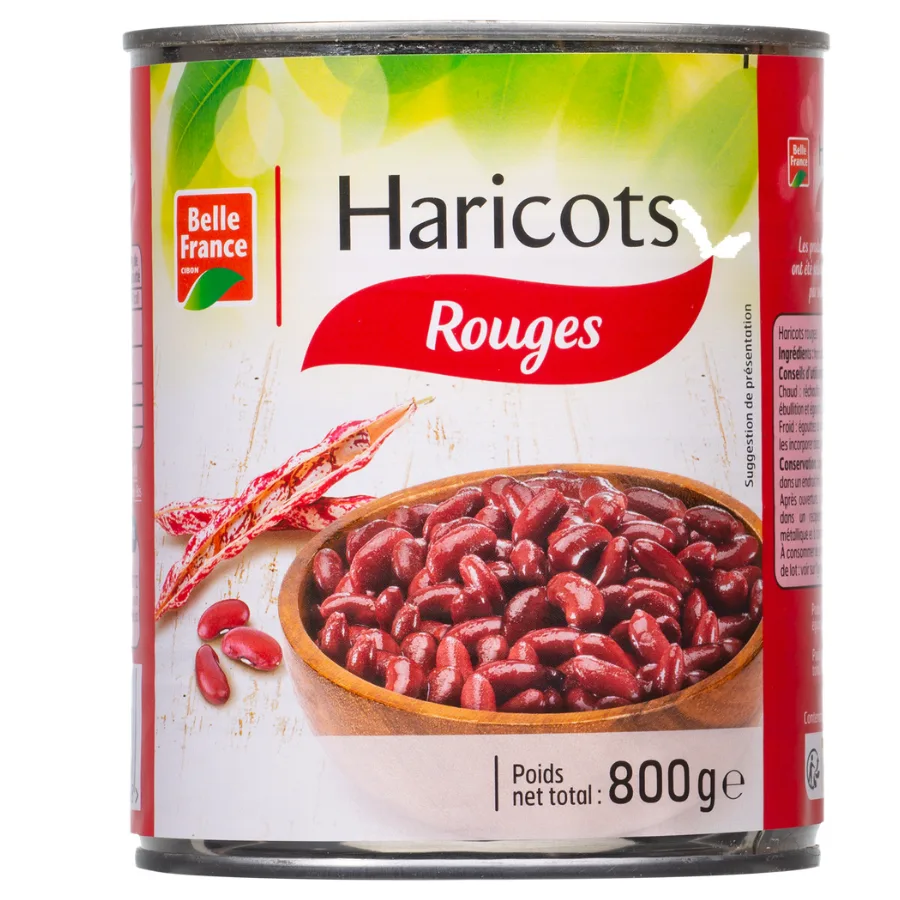 HARICOT ROUGE BF BOITE 4/4 800 G