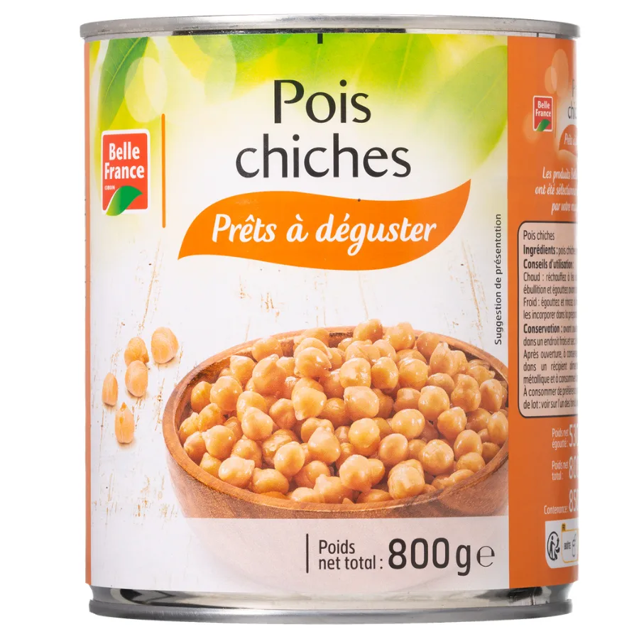 POIS CHICHE BF BOITE 4/4 OF 800 G