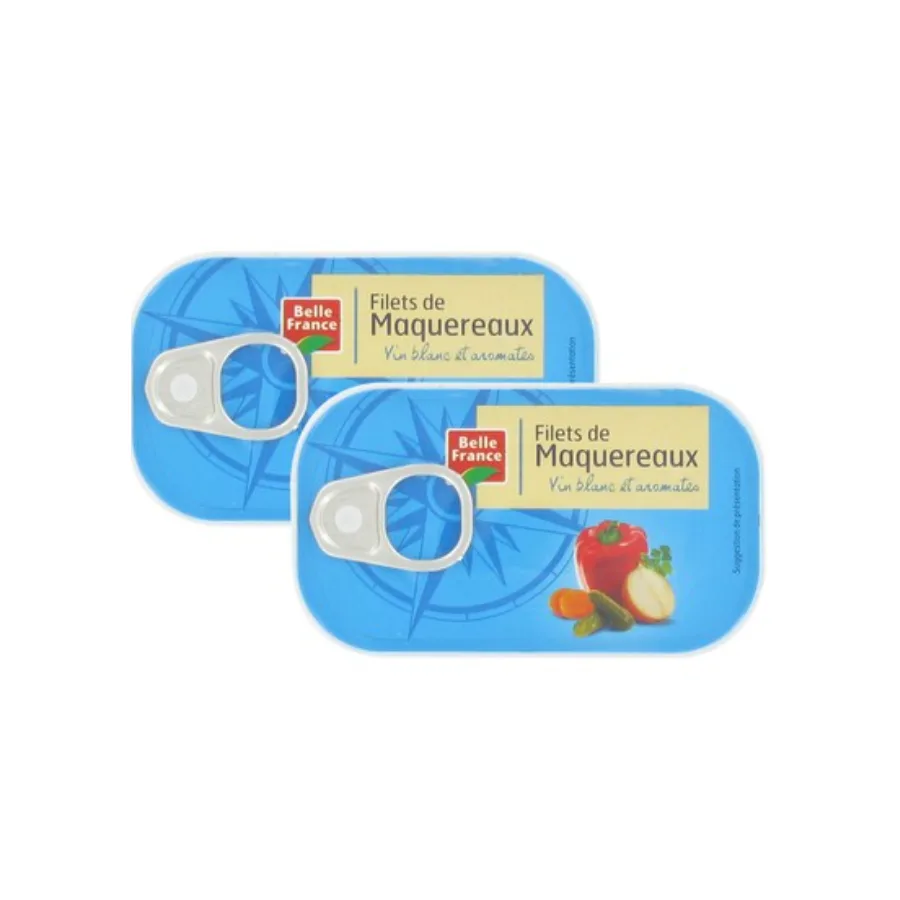 FILET MAQUEREAU VIN BL AROM BF BTE 2 X 1/6 OF 118G