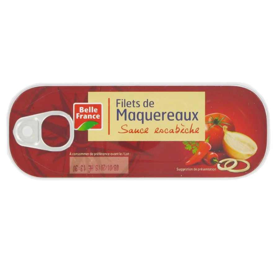 FILET MAQUEREAU SCE ESCABECHE BF BTE 1/4 OF 169 G