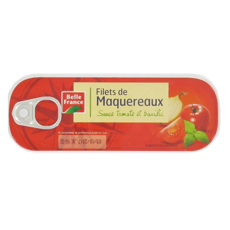 FILET MAQUEREAU SCE TOMATE BAS BF BTE 1/4 OF 169 G