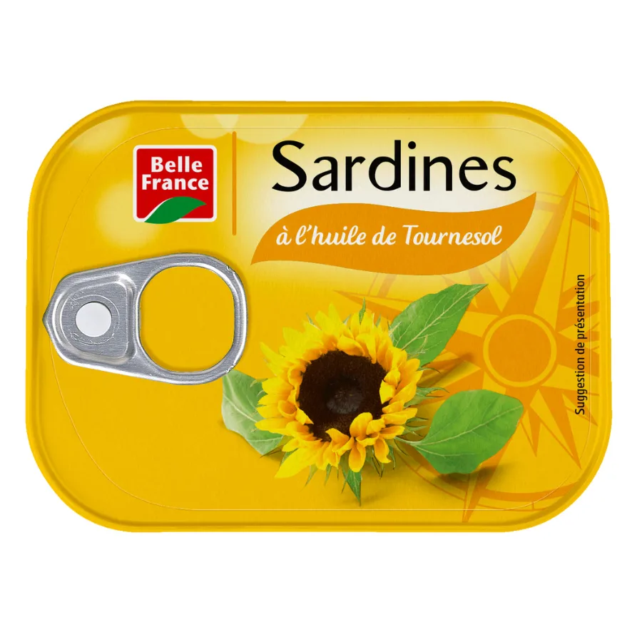 SARDINE A L HUILE DE TOURNESOL BF BOITE 1/5 135G
