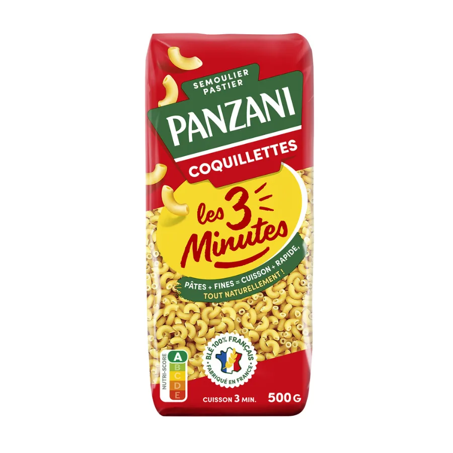 PANZANI COQUILLETTES 3 MINUTES 500G