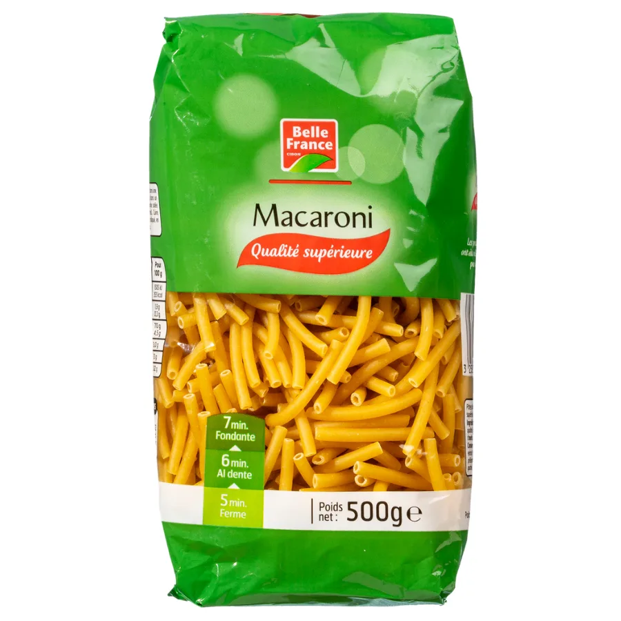 PATE MACARONI QS BF SACHET 500 G