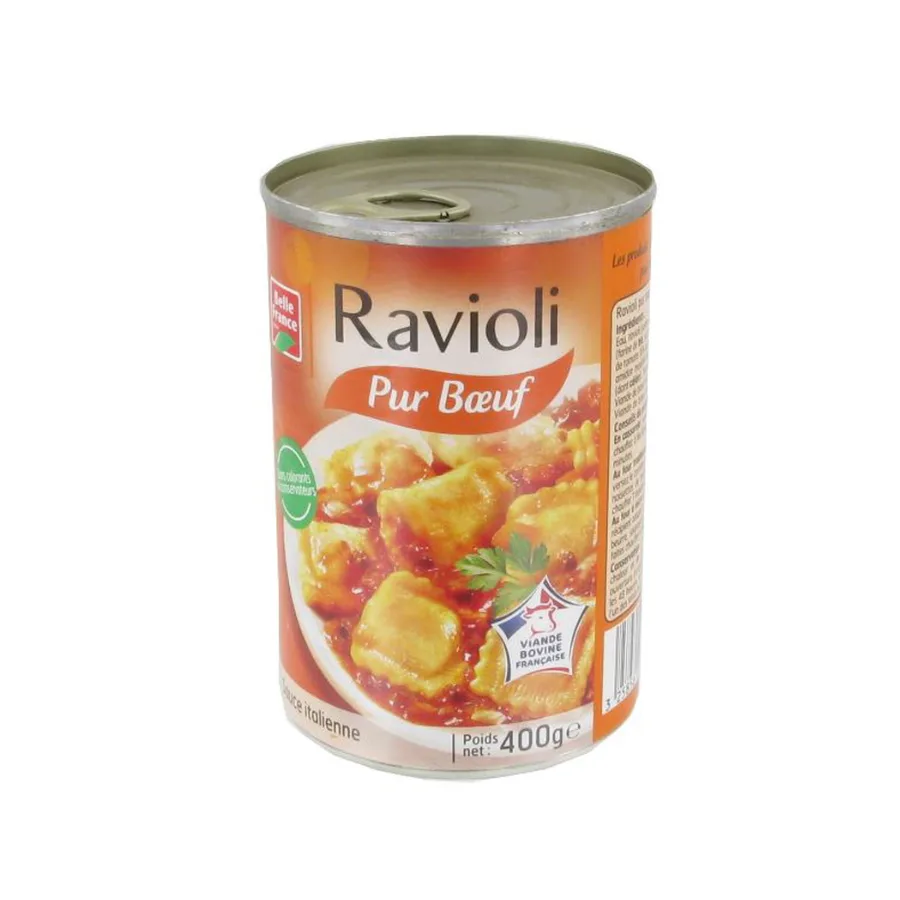 RAVIOLI PUR BOEUF VBF BF BOITE 1/2 400 G