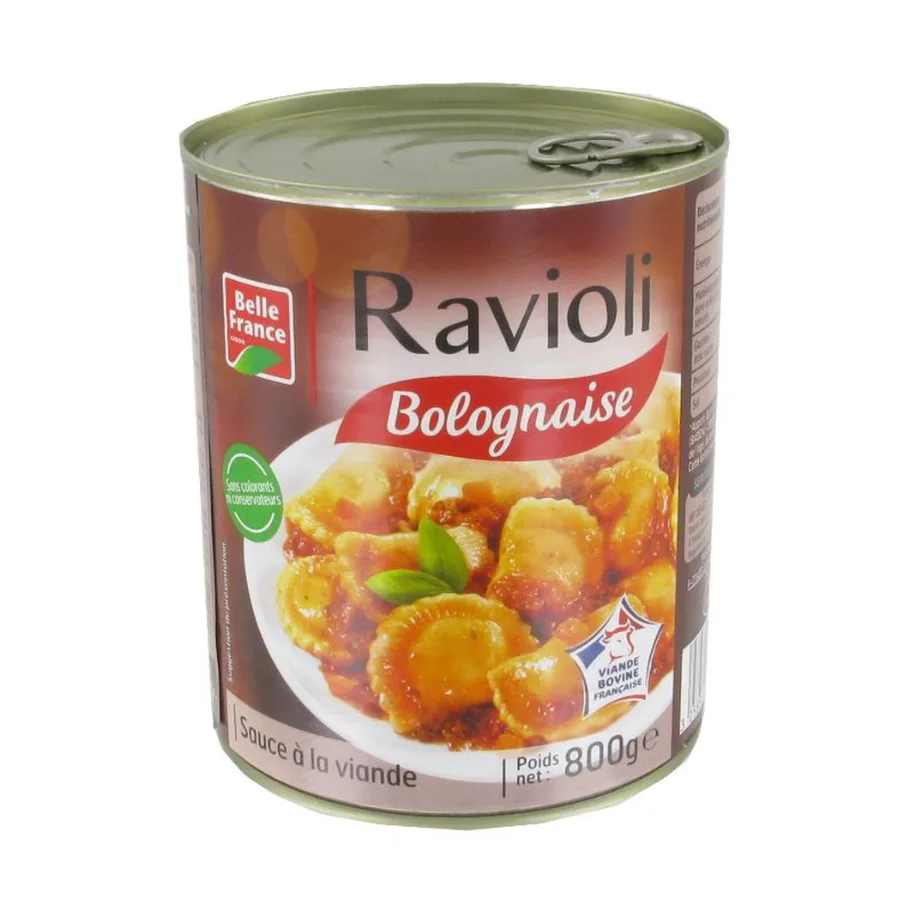 RAVIOLI BOLOGNAISE VBF BF BOITE 4/4 800G