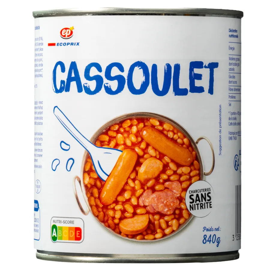 CASSOULET EP BOITE 4/4 840 G