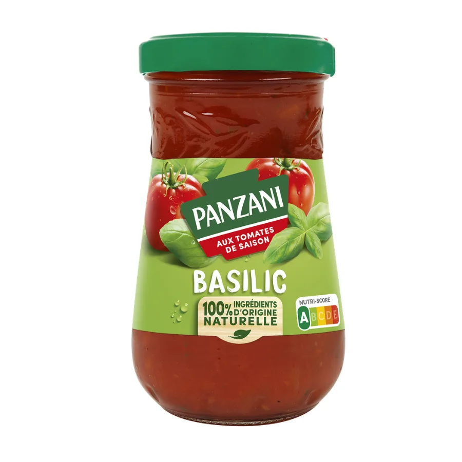 PANZANI SAUCE TOMATE BASILIC NAT 210G F12