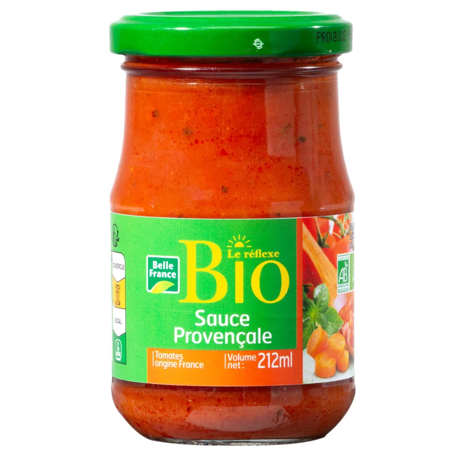 SAUCE PROVENCALE BIO BF POT VERRE 200 G
