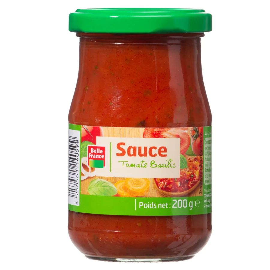 SAUCE TOMATE BASILIC BF POT VERRE 200 G