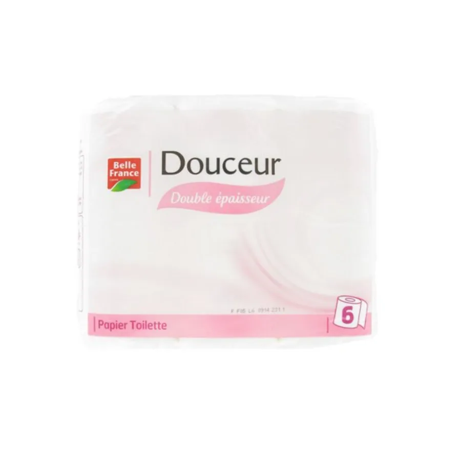 PAPIER TOILETTE DOUCEUR X 6 ROULEAUX BF FILM