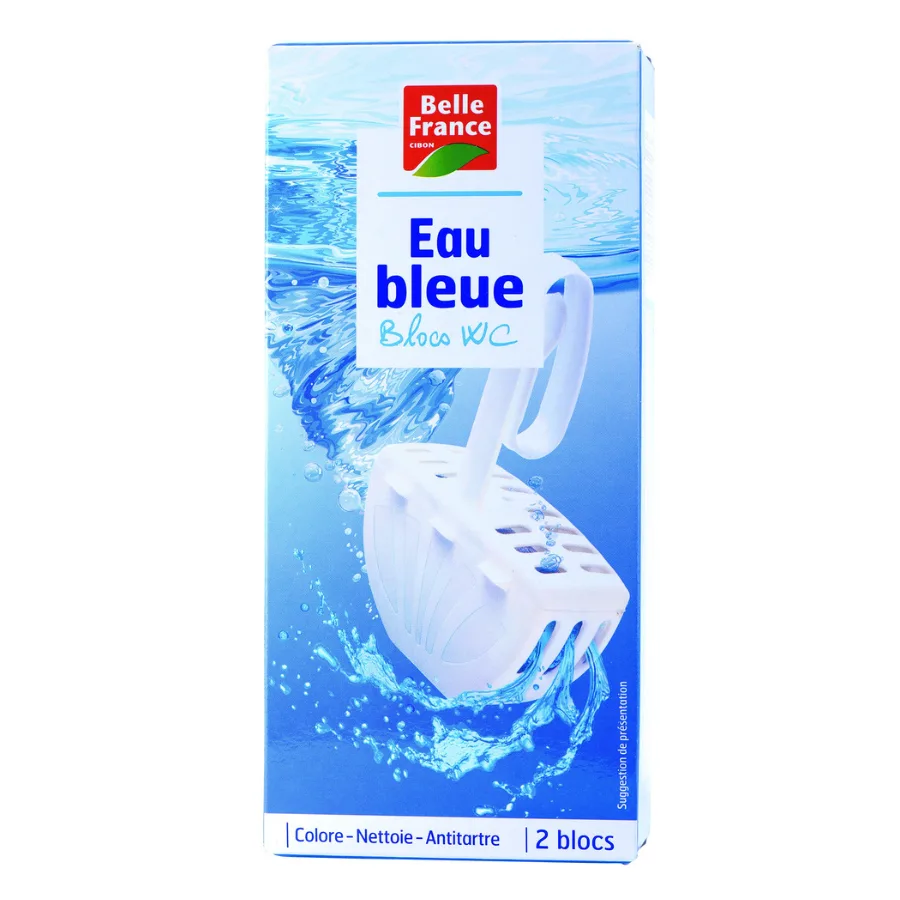 BELLE FRANCE BLOC WC EAU BLEUE 2 X 40G