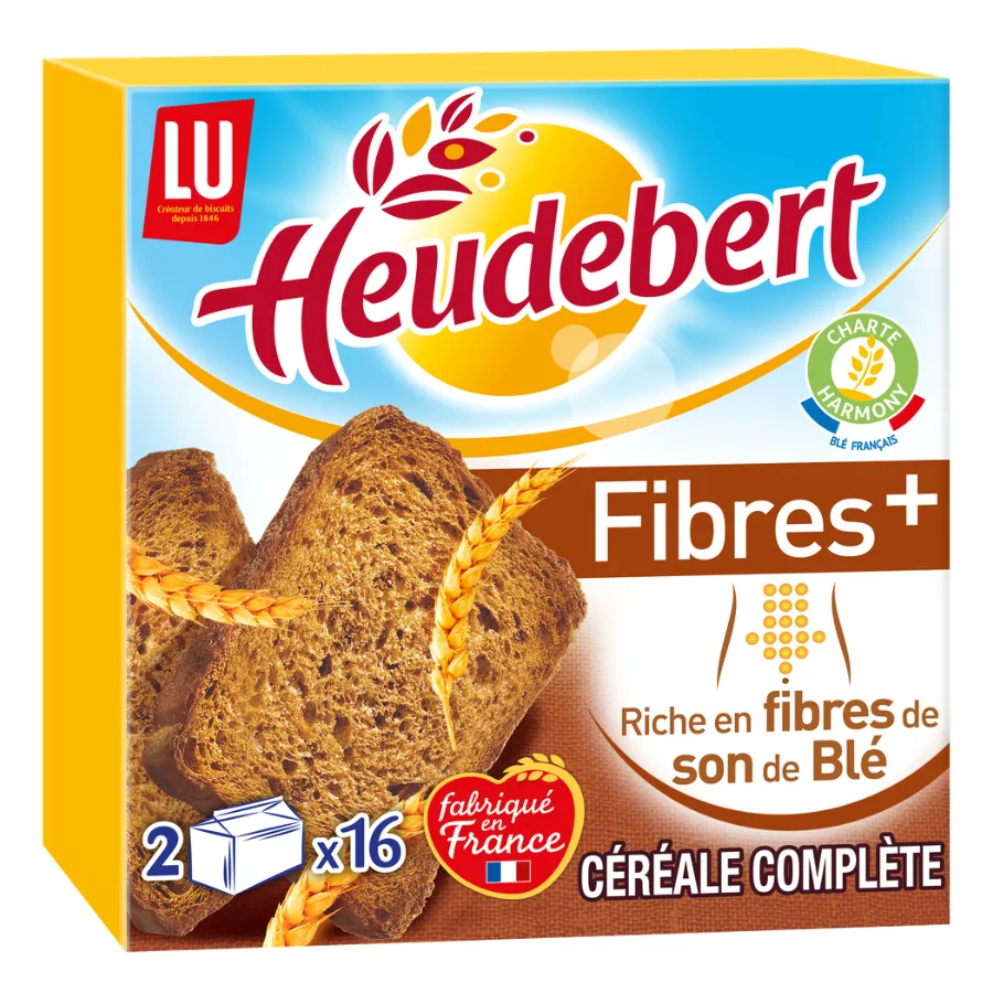 Heudebert Biscotte Fibres Plus 280g