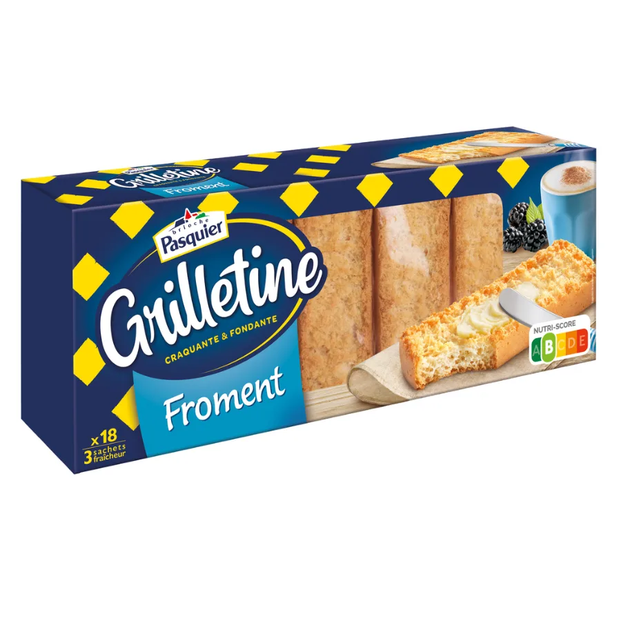 Grilletine au Froment x18 tranches