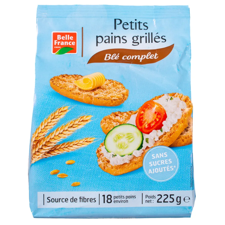 PETIT PAIN GRILLE COMPLET SSA X 18 BF SACHET 225 G