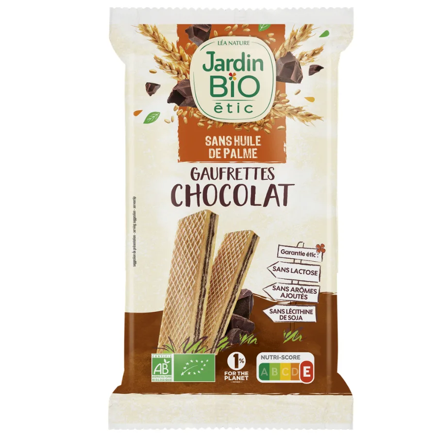 JARDIN BIO / FINE GAUFRETTE CHOCOLAT BIO* / ETUI DE 200G