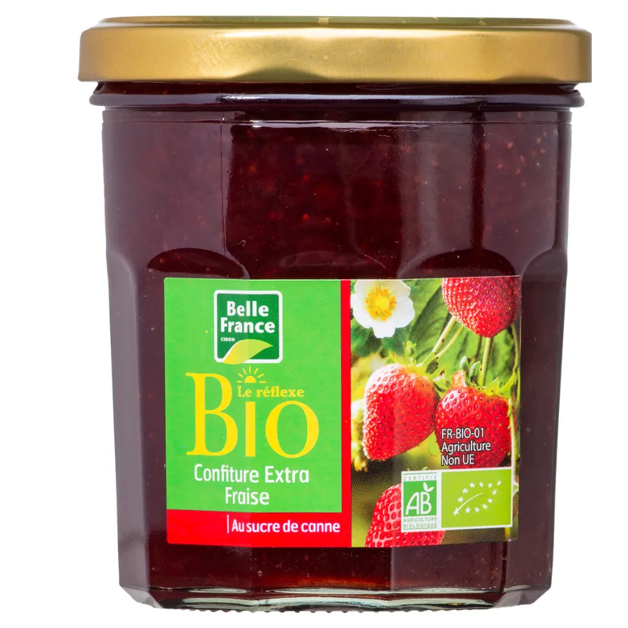 CONFITURE EXTRA FRAISE BIO BF POT 370 G