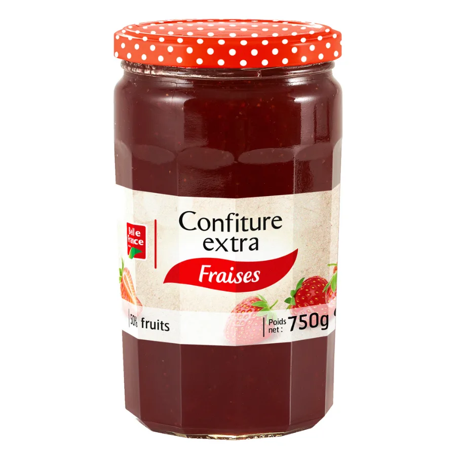 CONFITURE EXTRA FRAISE BF POT 750 G