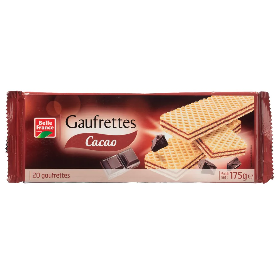 GAUFRETTE AU CACAO X 20 BF FILM 175 G