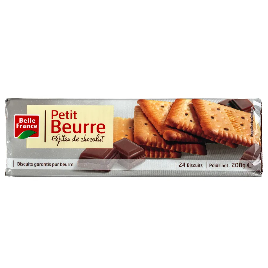 PETIT BEURRE PEPITES DE CHOCO PB X 24 BF ETUI 200G