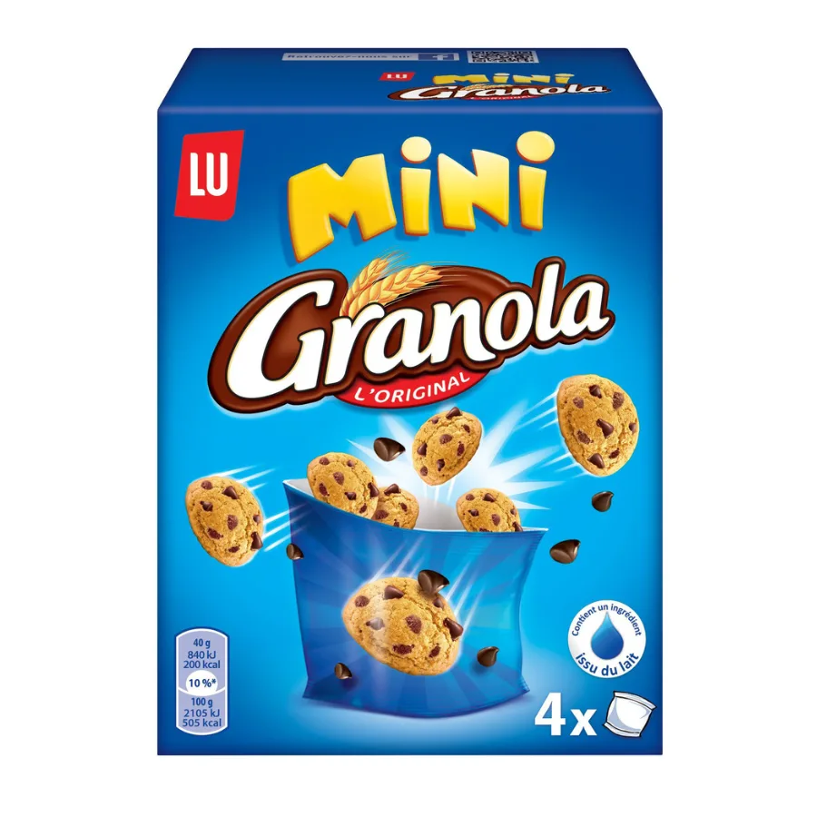 Granola Mini Cookies Chocolat Lait 160g