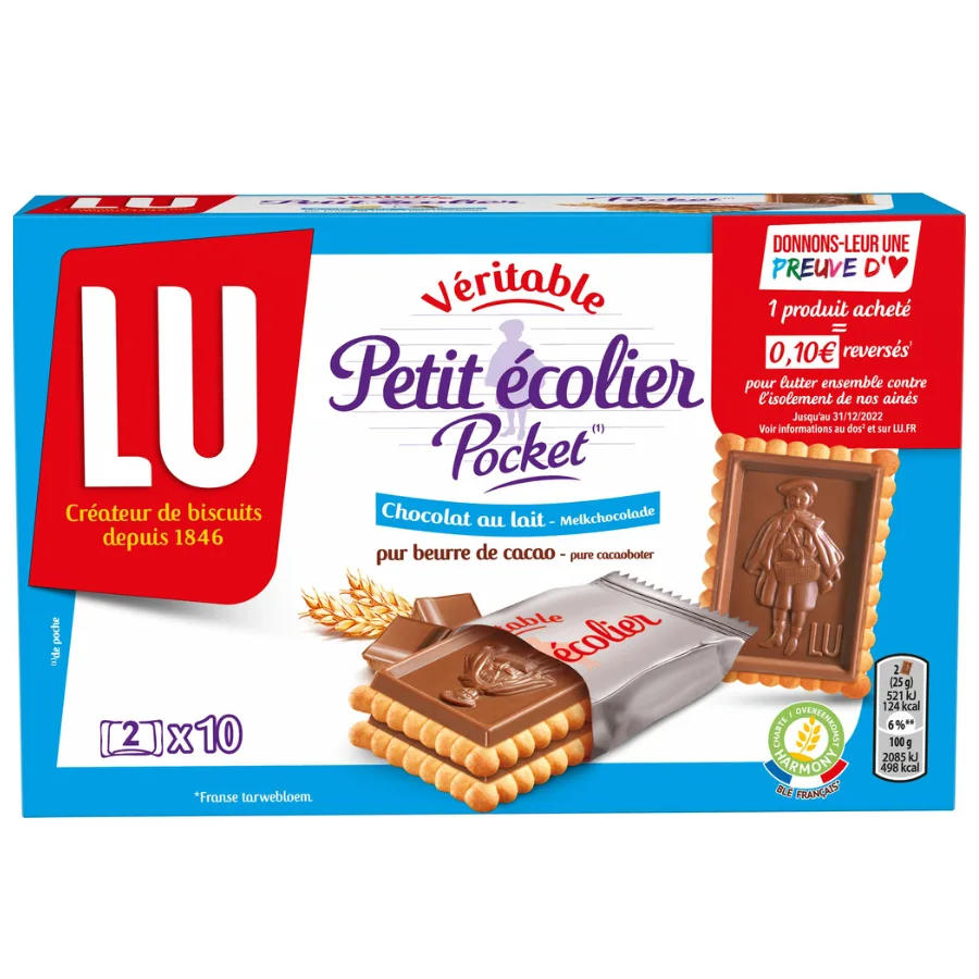 Petit Ecolier Chocolat Au Lait Pocket 250g