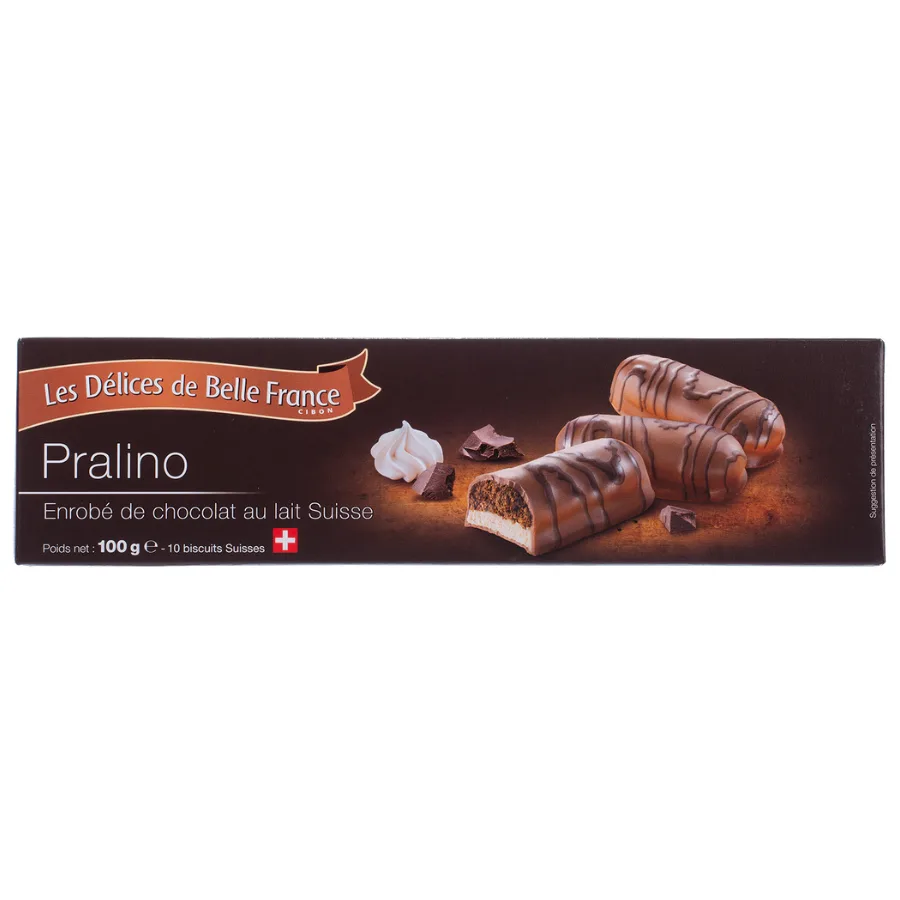 PRALINO BISCUITS SUISSES X 10 DBF ETUI 100 G