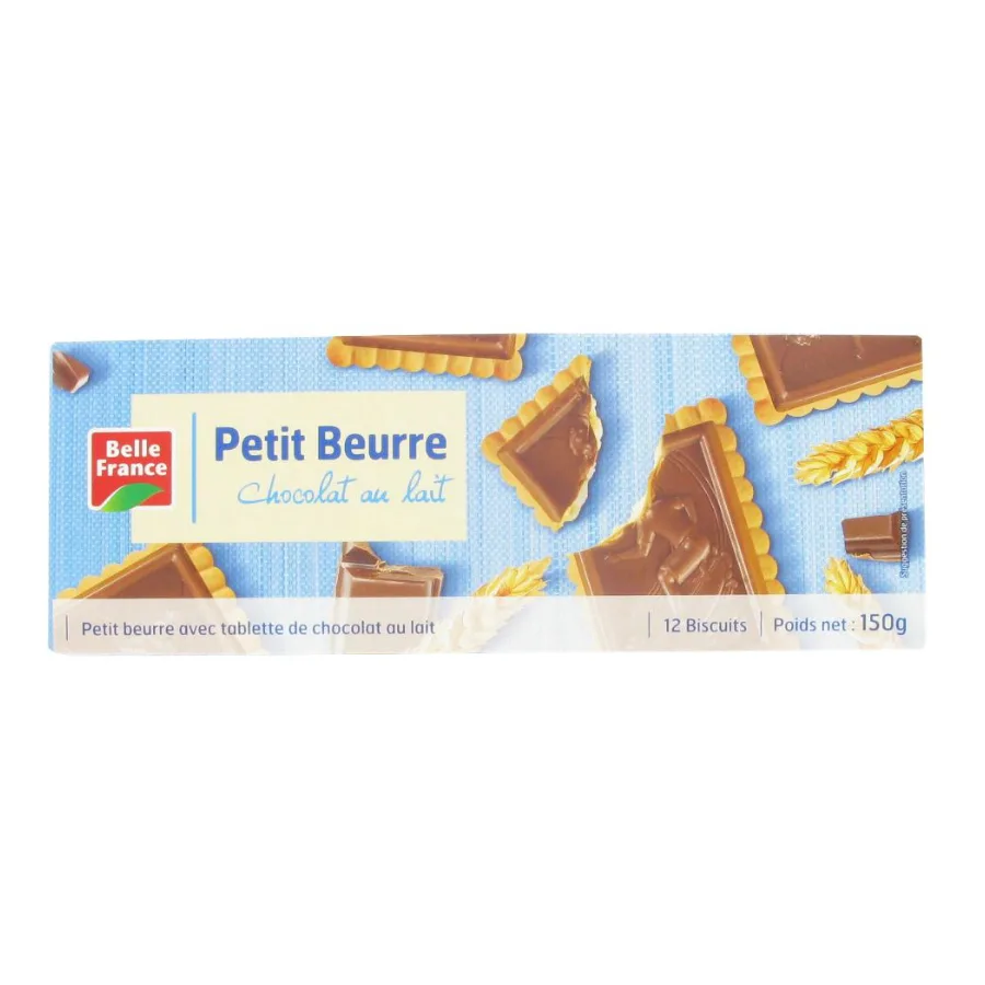 PETIT BEURRE CHOCOLAT LAIT X 12 BF ETUI 150 G