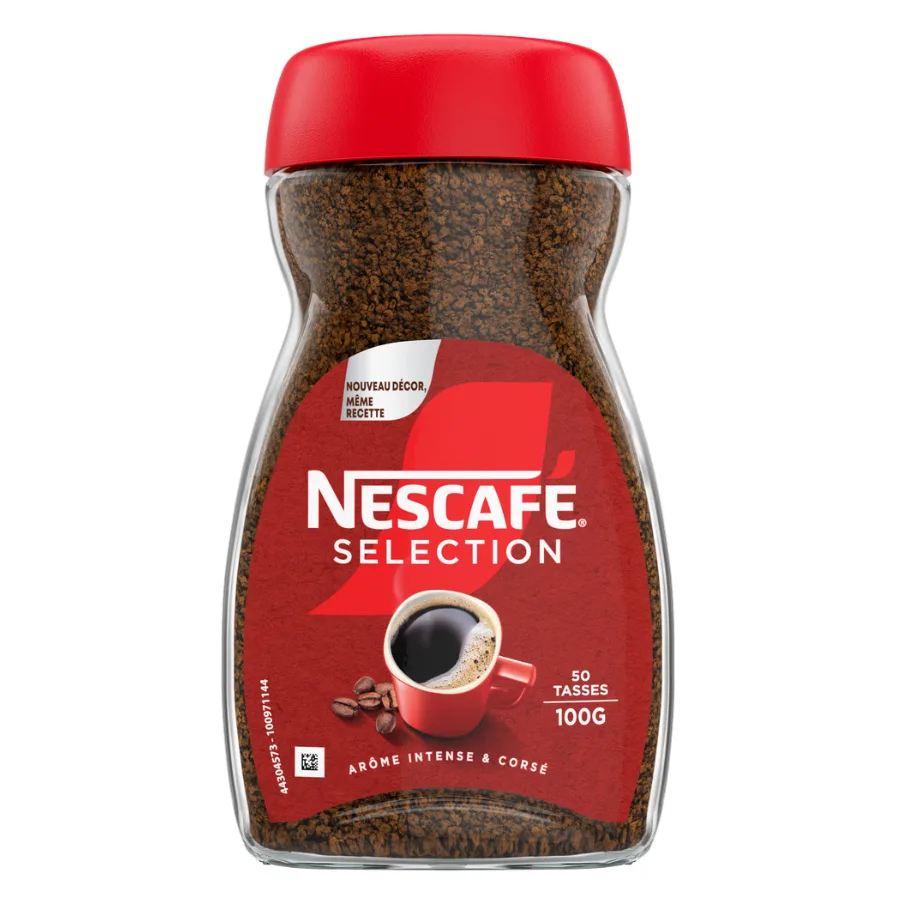 NESCAFÉ Sélection, Café Soluble, Flacon de 100g