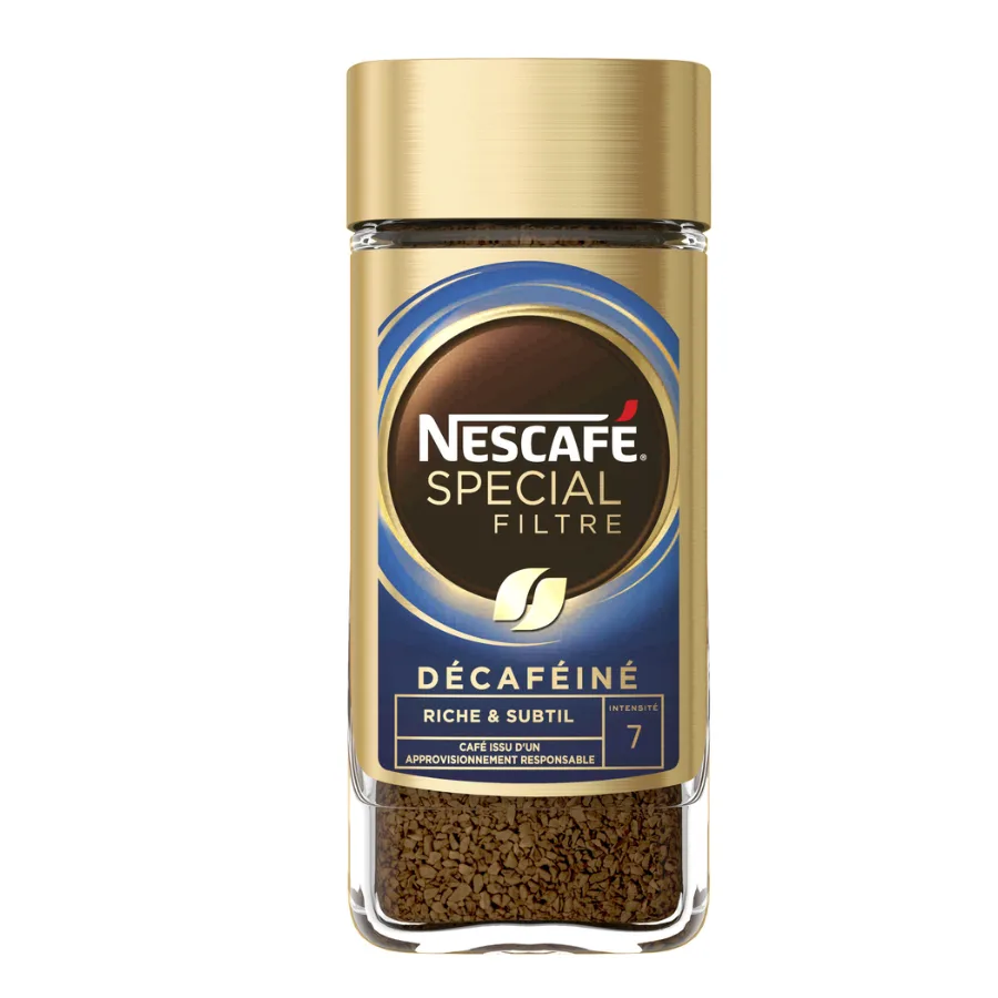 NESCAFÉ SPECIAL FILTRE Décaféiné, Café Soluble, Flacon de 100g