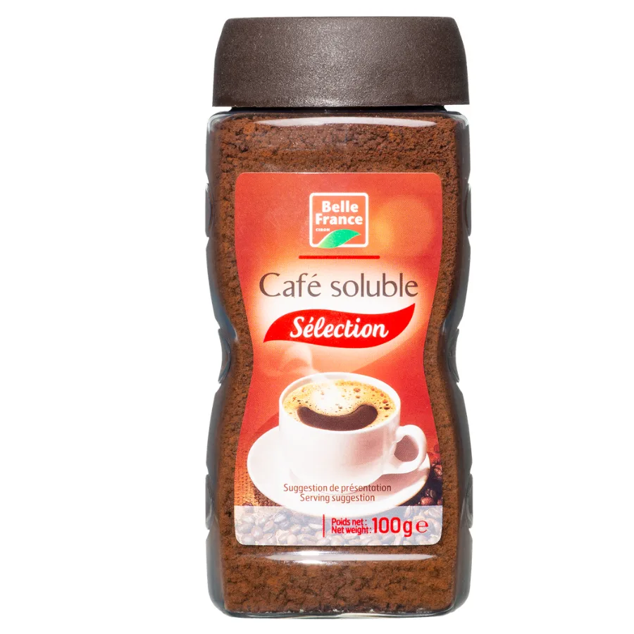 CAFE SOLUBLE AGGLOMERE SELECTION BF BOCAL 100 G