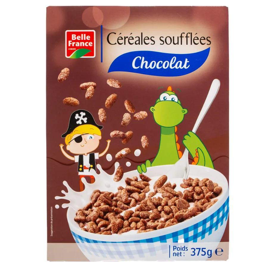CEREALE SOUFFLEE AU CHOCOLAT BF ETUI 375 G