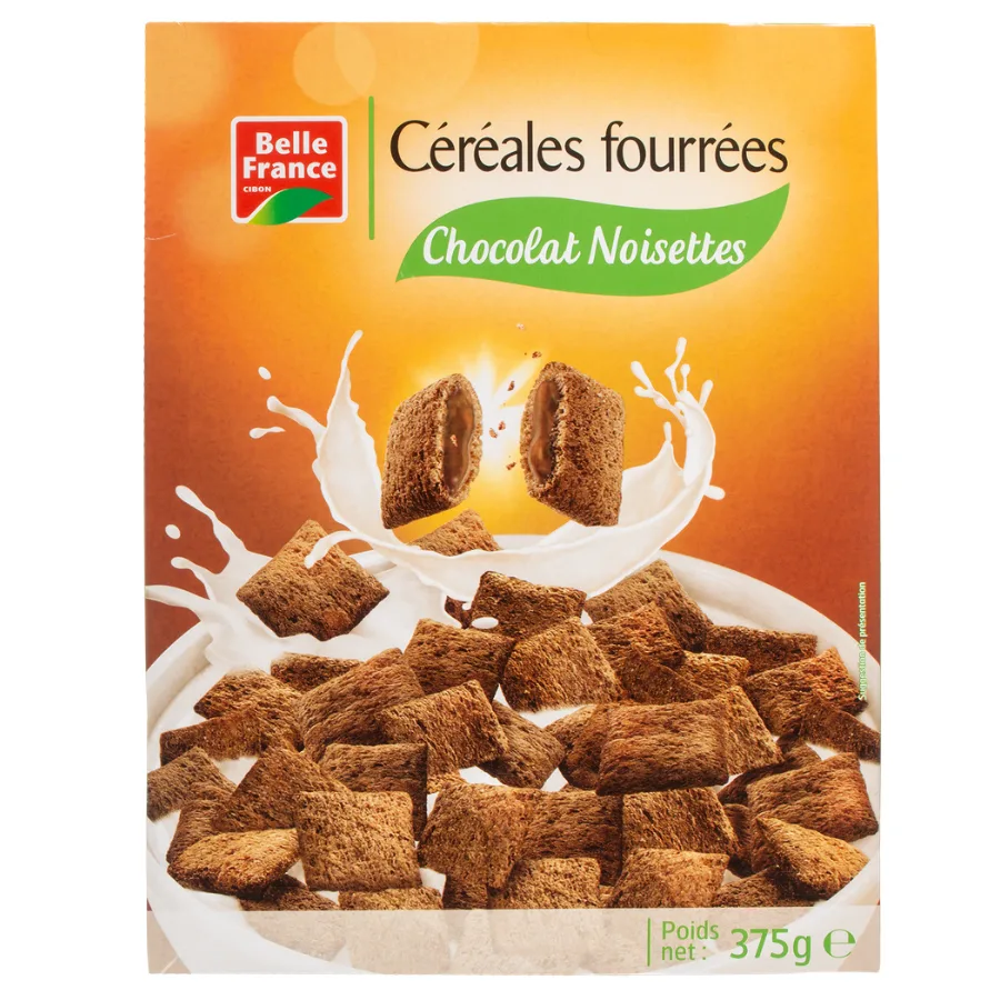 CEREALE FOURREE CACAO NOISETTE BF ETUI 375 G