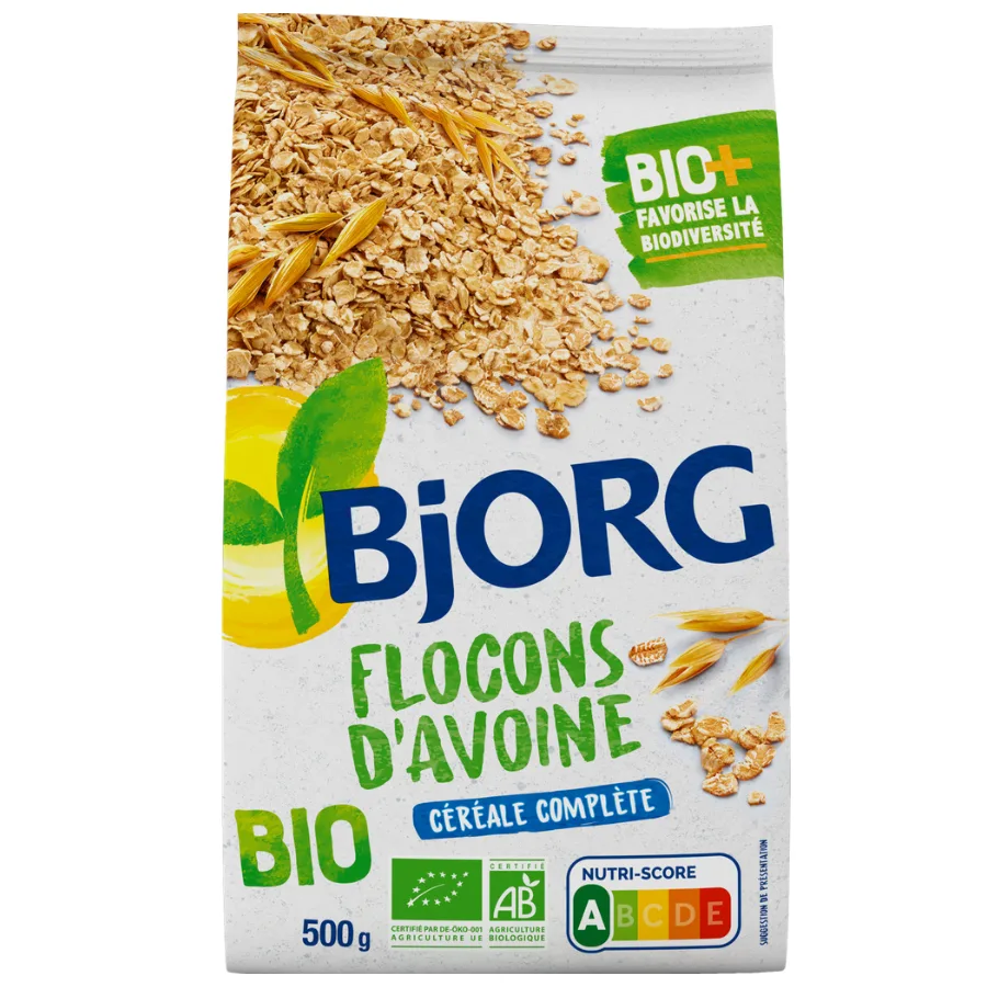 BJOR Flocons d'avoine complete 500g bio