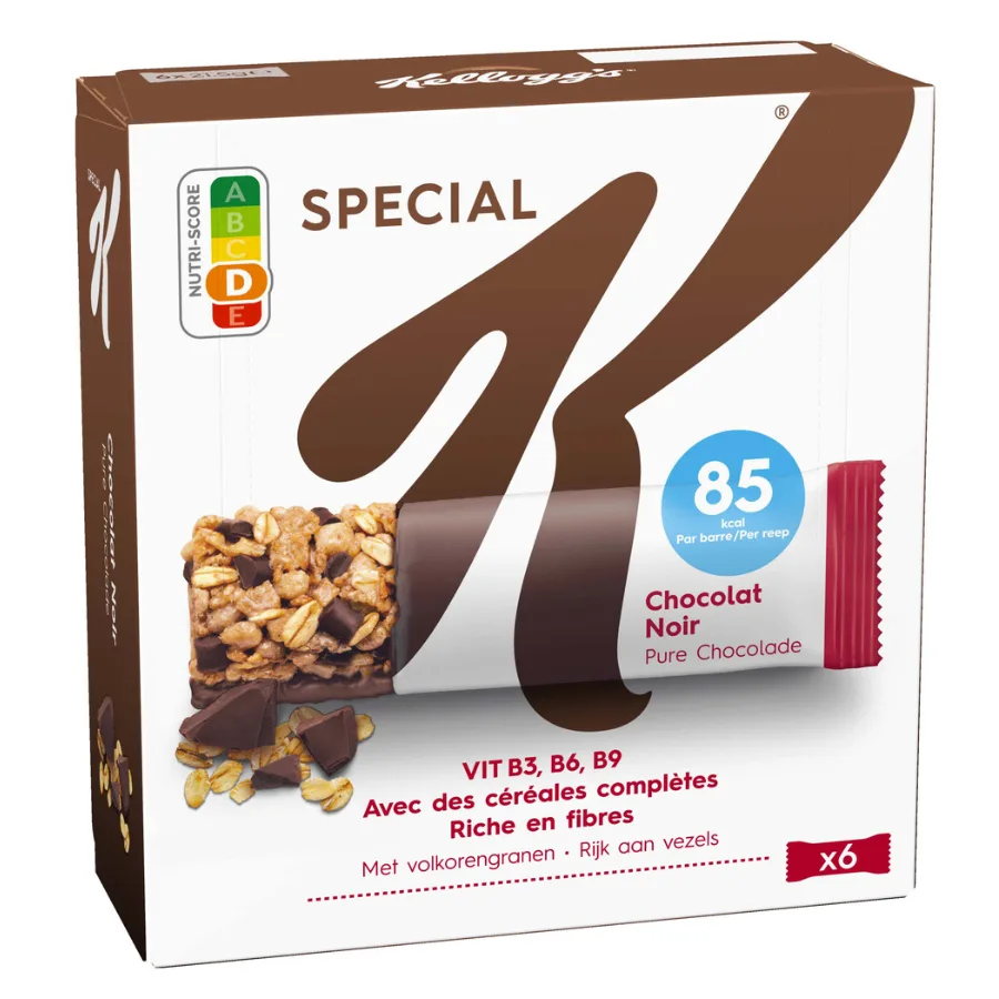 Barres Céréales Special K Kellogg's Chocolat - 6x21,5g