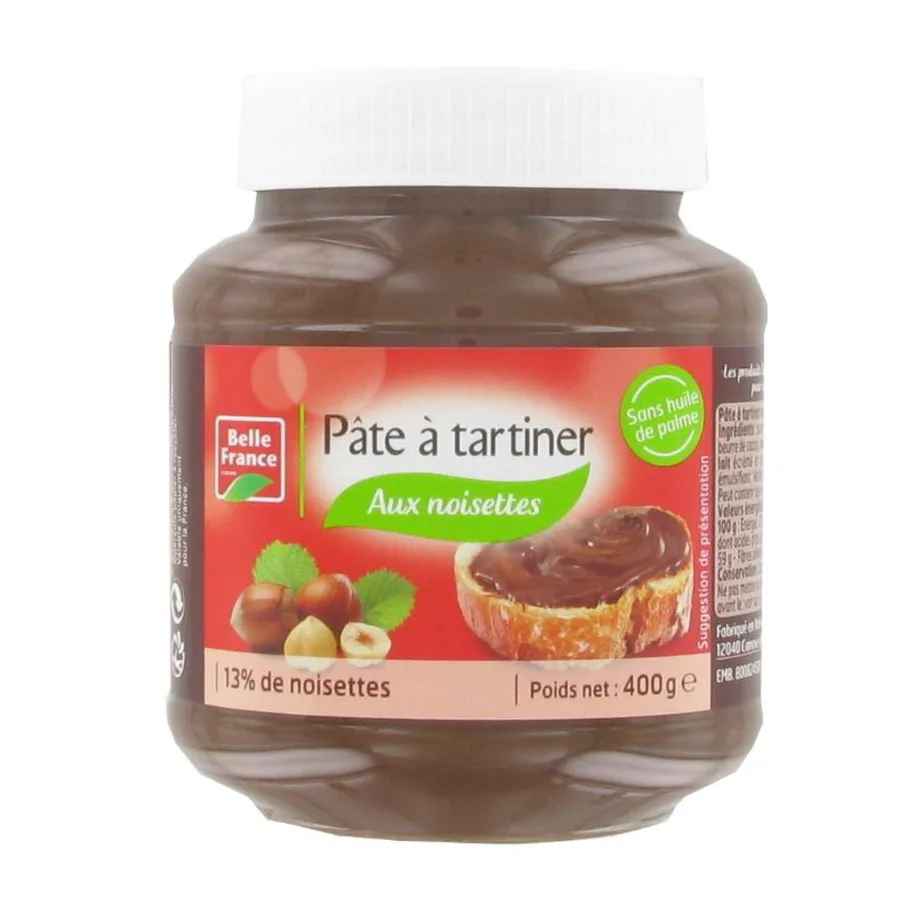 PATE A TARTINER AUX NOISETTES BF POT 400 G