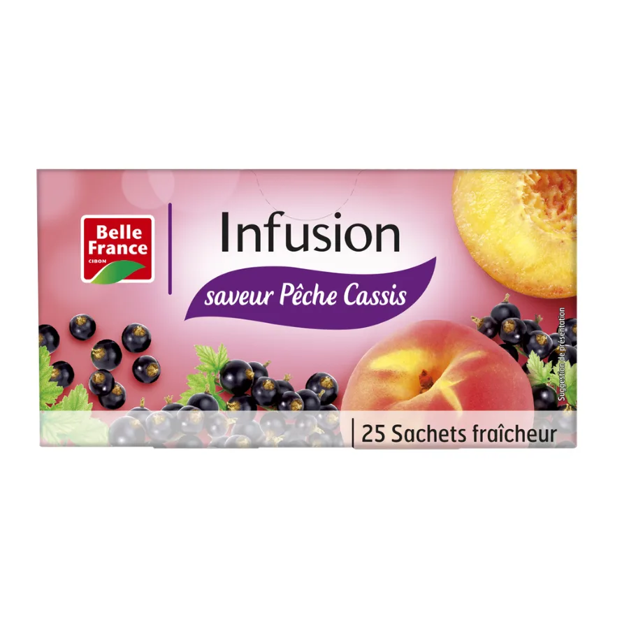 INFUSION PÊCHE CASSIS X 25 SACHETS BF ETUI