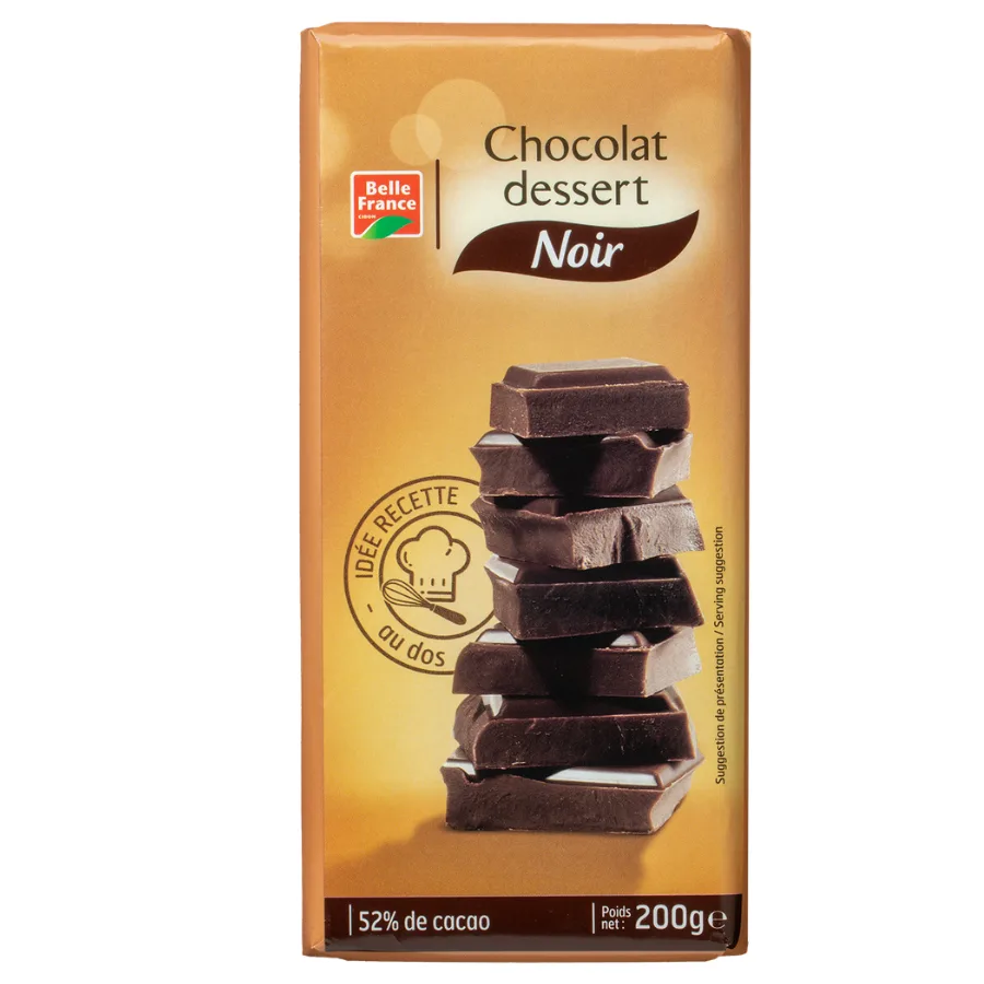 CHOCOLAT NOIR DESSERT BF TABLETTE 200 G