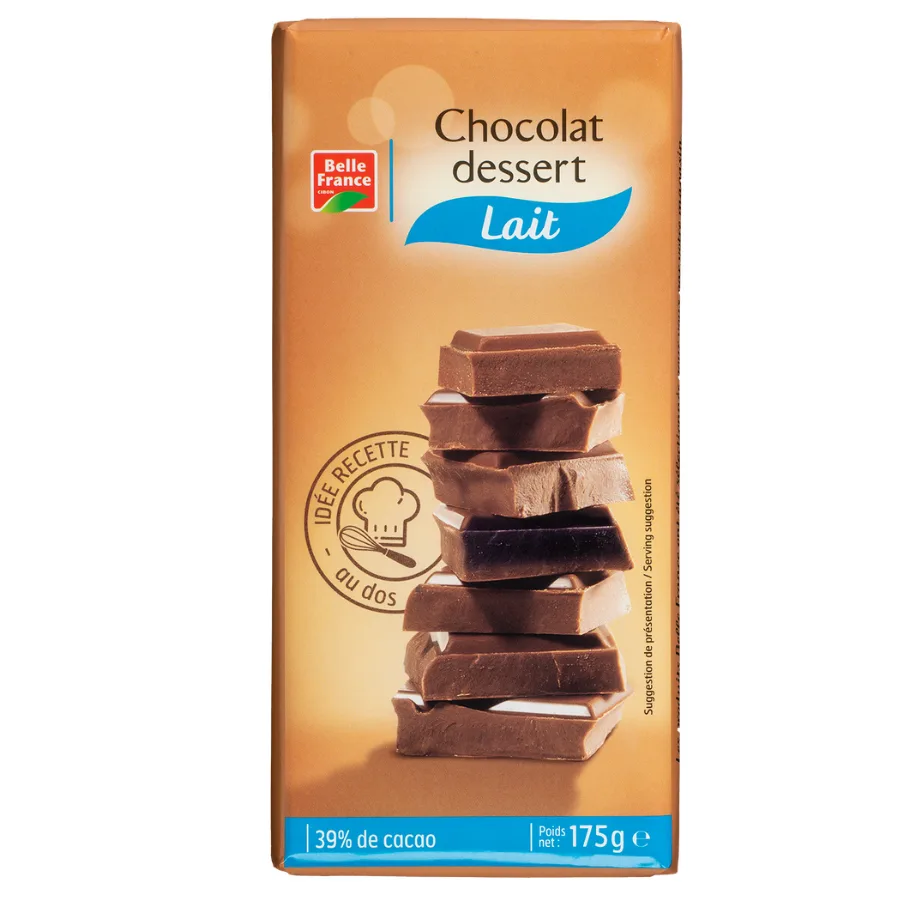 CHOCOLAT LAIT DESSERT BF TABLETTE 175 G