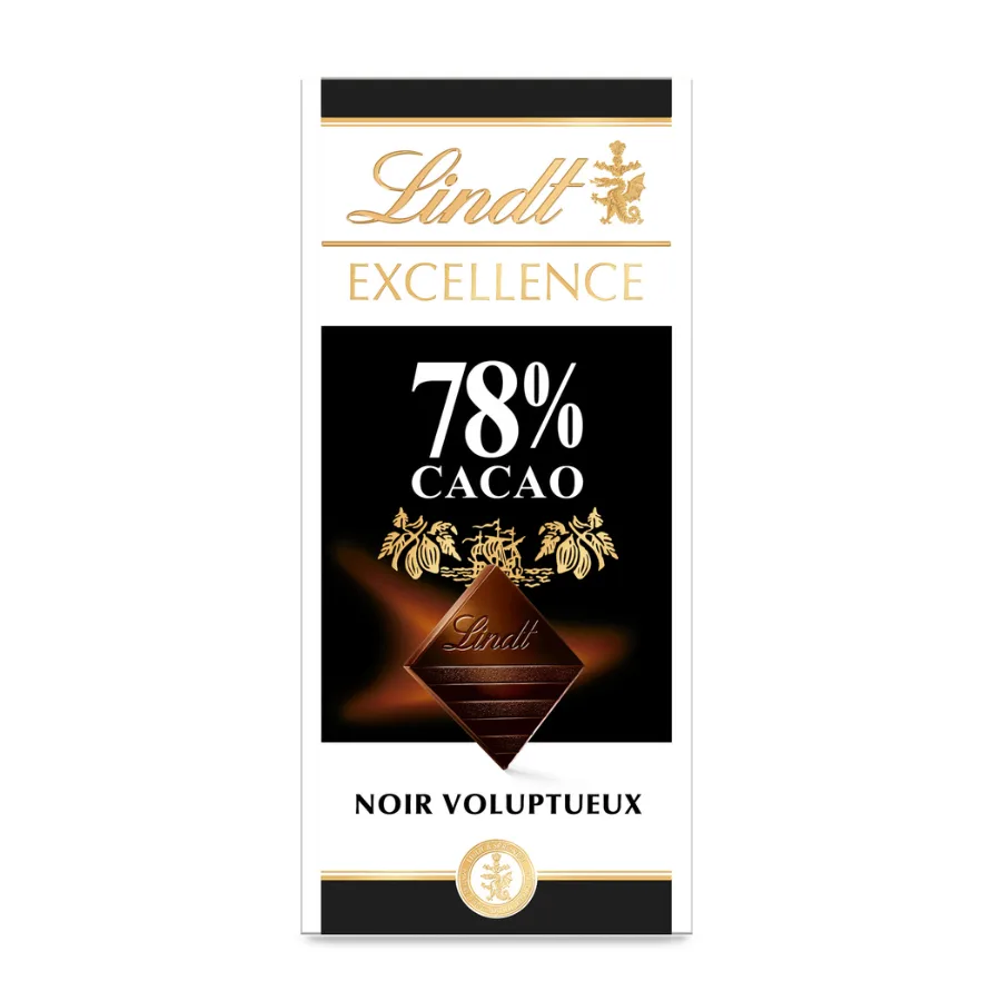 Lindt Tablette de chocolat EXCELLENCE Noir 78% 100g