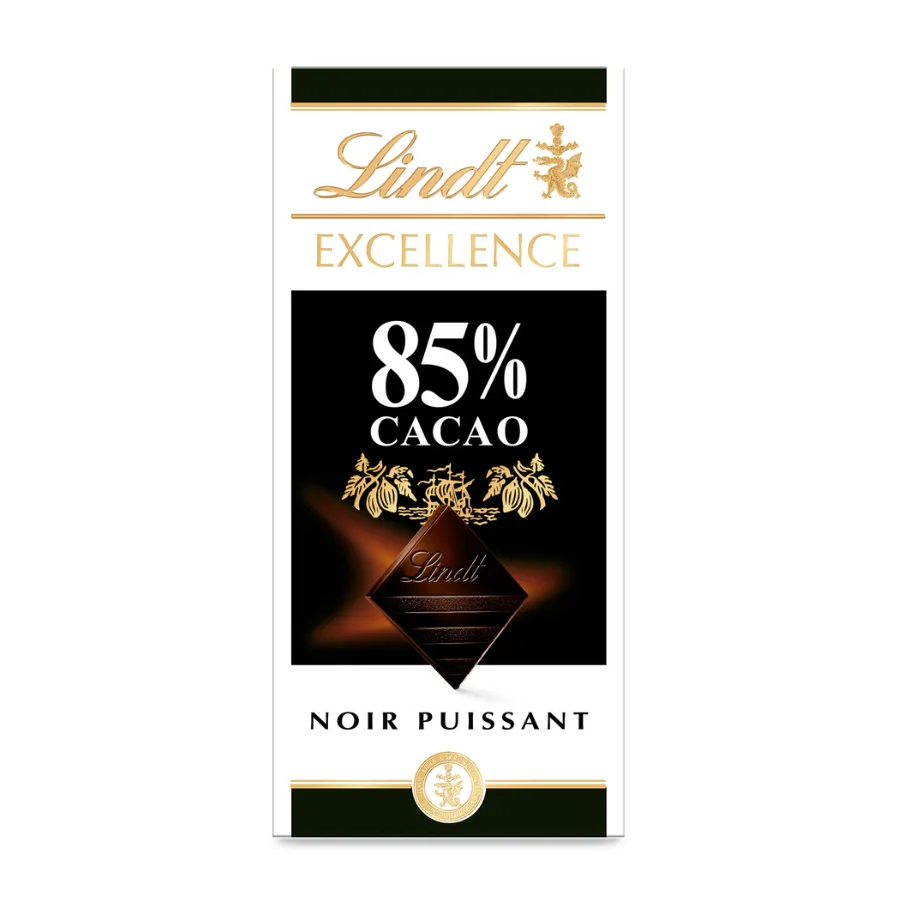 Lindt Tablette de chocolat EXCELLENCE Noir 85% 100g