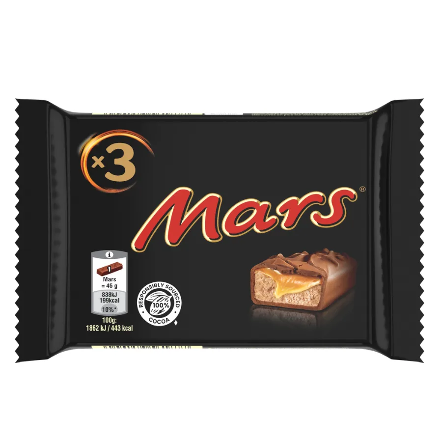 TRIO BARRE MARS LAIT 135G