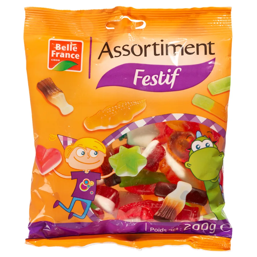 Festive Assorted Sweets Without Licorice BF Bag 200g