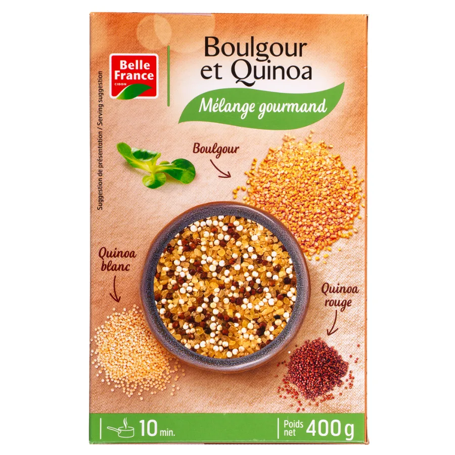 MELANGE QUINOA ET BOULGOUR 10 MIN BF ETUI 400 G