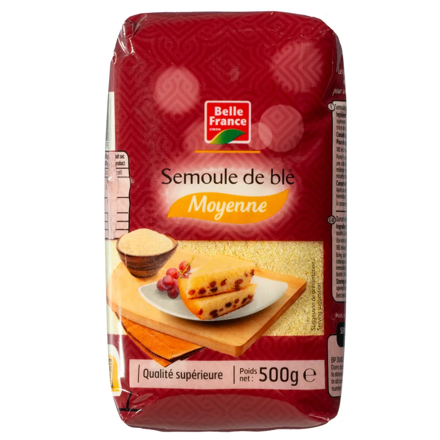 SEMOULE BLE MOYENNE BF SACHET 500 G